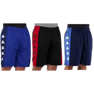 Kit 3 Bermudas Kappa Ximenes Masculina