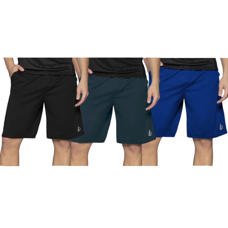 Kit 3 Bermudas Selene Dry Sport Masculina