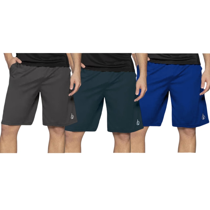 Kit 3 Bermudas Selene Dry Sport Masculina