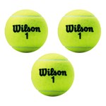 Kit 3 Bolas de Tênis Wilson Championship Regular Duty