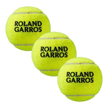 Kit 3 Bolas de Tênis Wilson Roland Garros All Court