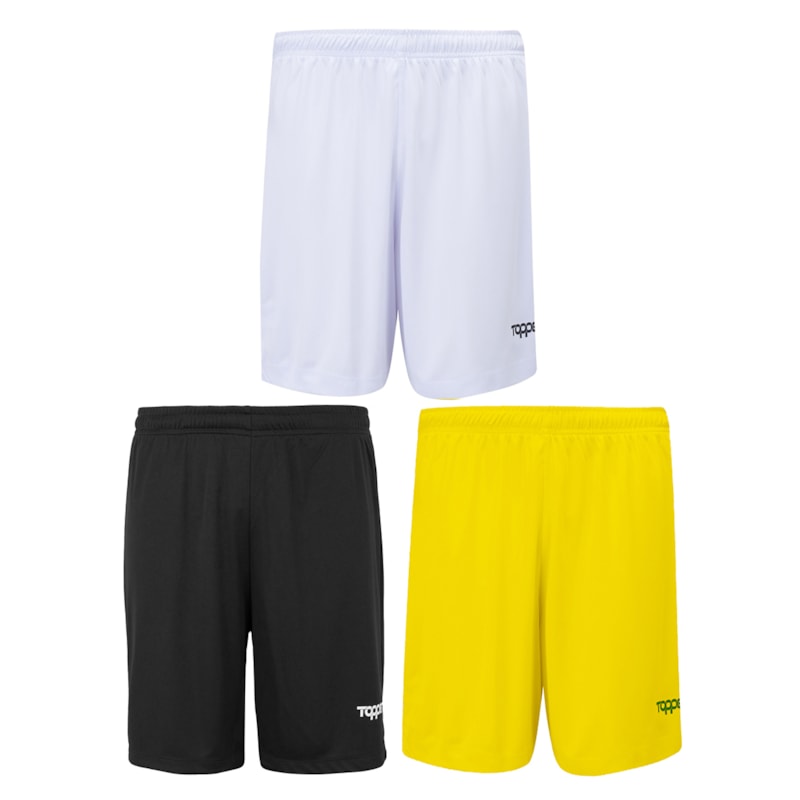 Kit 3 Calções Topper Fut Classic Masculino