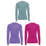 Kit 3 Camisas Térmicas Puma UV50+Manga Longa Feminina