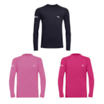 Kit 3 Camisas Térmicas Puma UV50+ Manga Longa Juvenil