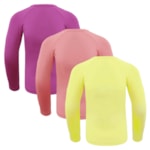 Kit 3 Camisas Térmicas Selene Proteção UV50+ Infantil