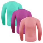 Kit 3 Camisas Térmicas Selene Proteção UV50+ Infantil