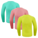 Kit 3 Camisas Térmicas Selene Proteção UV50+ Infantil