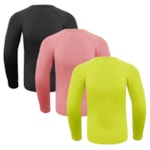 Kit 3 Camisas Térmicas Selene Proteção UV50+ Juvenil