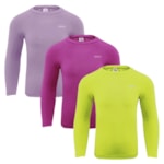 Kit 3 Camisas Térmicas Selene Proteção UV50+ Juvenil