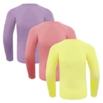 Kit 3 Camisas Térmicas Selene Proteção UV50+ Juvenil