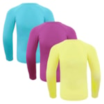 Kit 3 Camisas Térmicas Selene Proteção UV50+ Juvenil