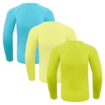 Kit 3 Camisas Térmicas Selene Proteção UV50+ Juvenil