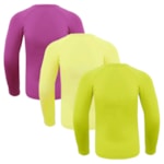 Kit 3 Camisas Térmicas Selene Proteção UV50+ Juvenil