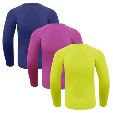 Kit 3 Camisas Térmicas Selene Proteção UV50+ Juvenil