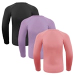 Kit 3 Camisas Térmicas Selene Proteção UV50+ Juvenil