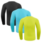 Kit 3 Camisas Térmicas Selene Proteção UV50+ Juvenil