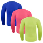 Kit 3 Camisas Térmicas Selene Proteção UV50+ Juvenil