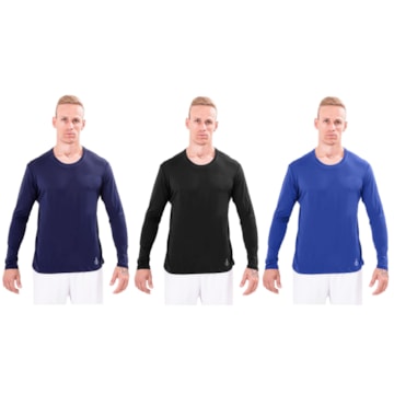 Kit 3 Camisas Térmicas Selene Proteção UV50+ Masculina