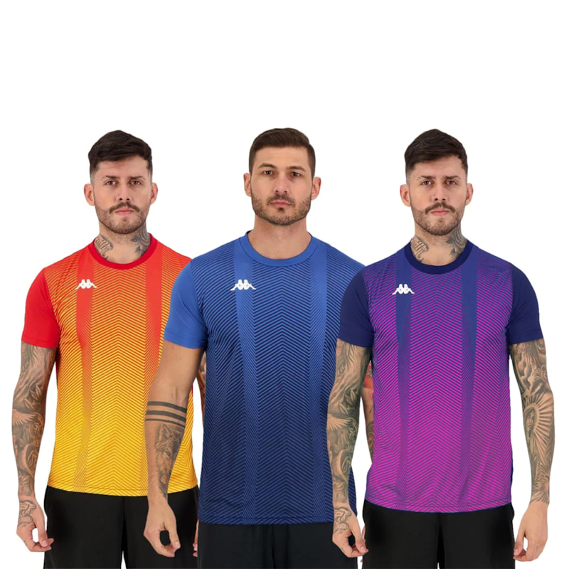 Kit 3 Camisetas Kappa Domenico Masculina