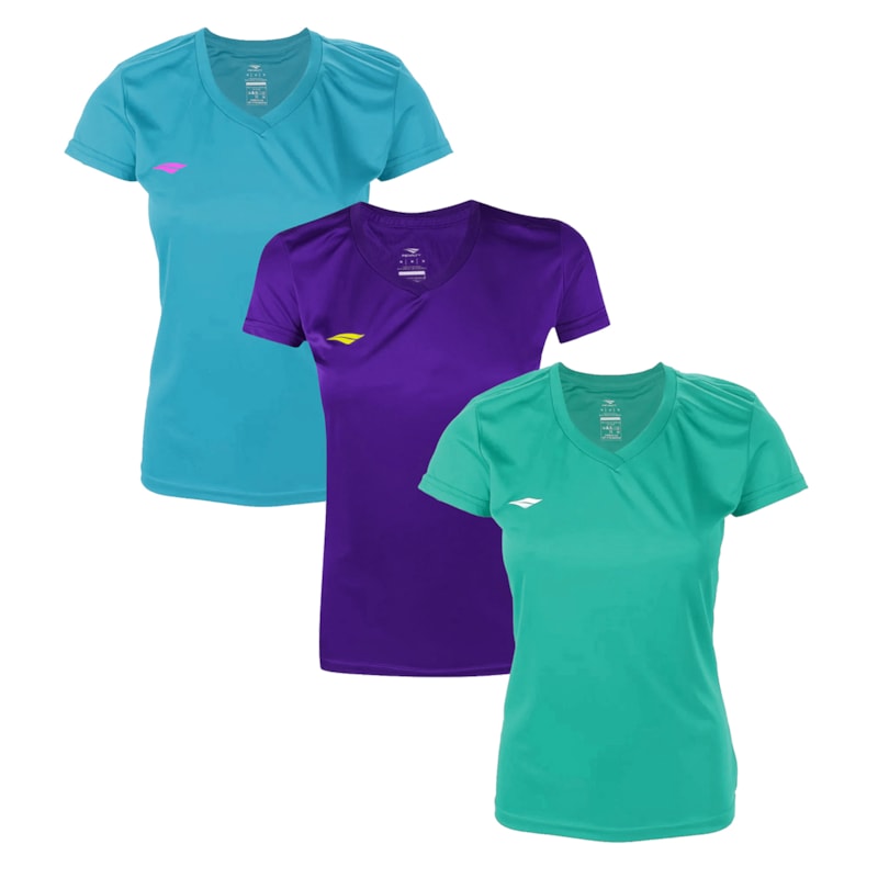 Kit 3 Camisetas Penalty X Feminina