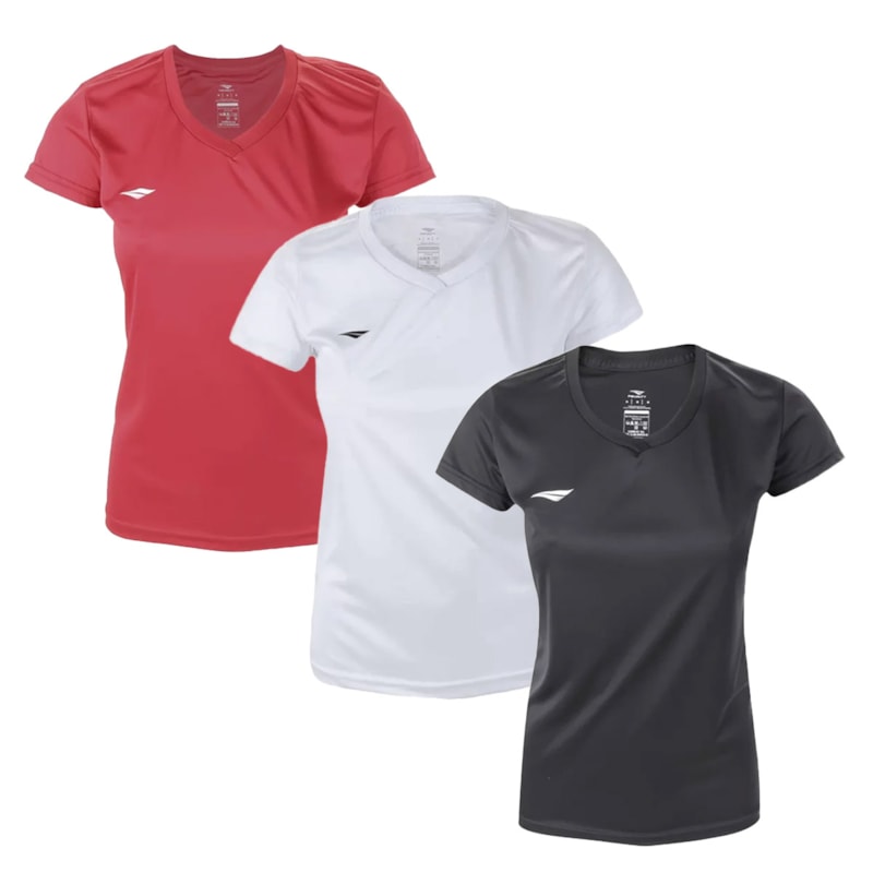 Kit 3 Camisetas Penalty X Feminino Kit 3 Camisetas Penalty X Feminino