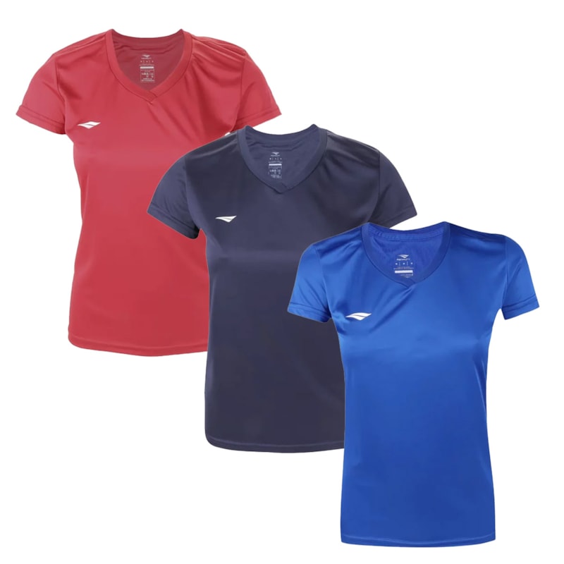 Kit 3 Camisetas Penalty X Feminino Kit 3 Camisetas Penalty X Feminino
