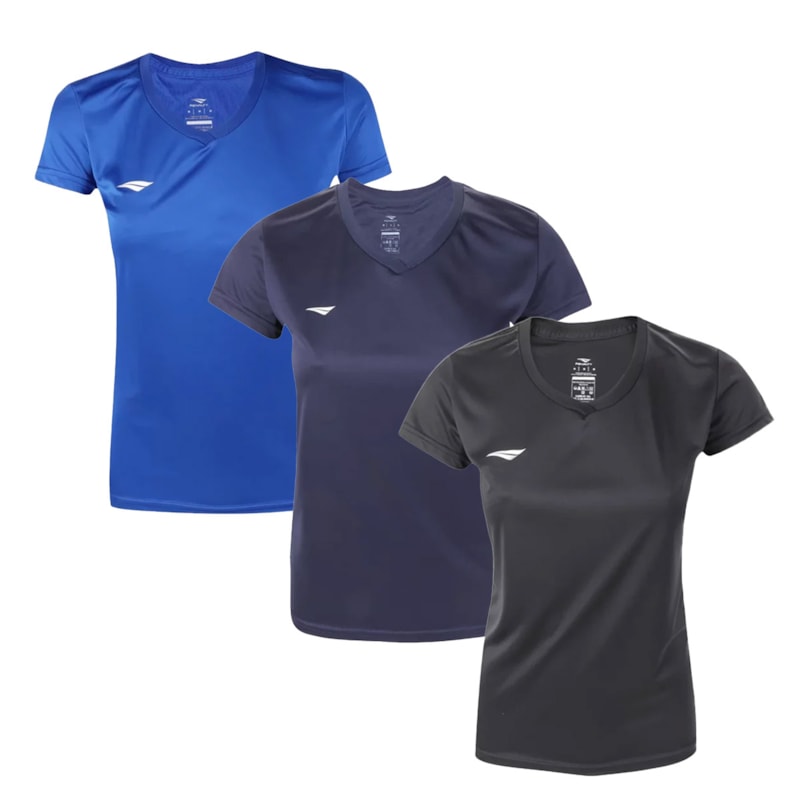 Kit 3 Camisetas Penalty X Feminino Kit 3 Camisetas Penalty X Feminino