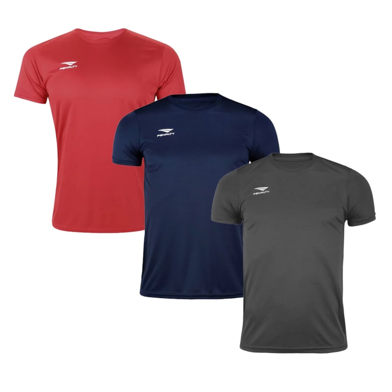Kit 3 Camisetas Penalty X Masculino Kit 3 Camisetas Penalty X Masculino