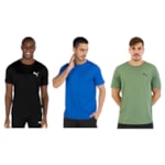 Kit 3 Camisetas Puma Active Small Logo Masculina