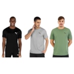 Kit 3 Camisetas Puma Active Small Logo Masculina