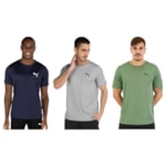 Kit 3 Camisetas Puma Active Small Logo Masculina