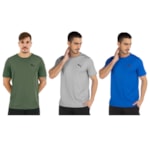 Kit 3 Camisetas Puma Active Small Logo Masculina