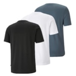 Kit 3 Camisetas Puma Essentials Logo Masculina