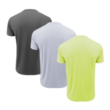 Kit 3 Camisetas Topper Faster Masculina