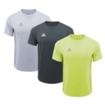 Kit 3 Camisetas Topper Faster Masculina