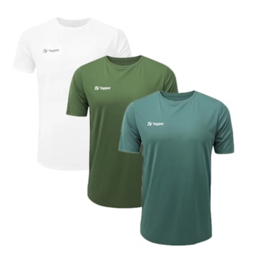 Kit 3 Camisetas Topper Sky Feeling Masculina