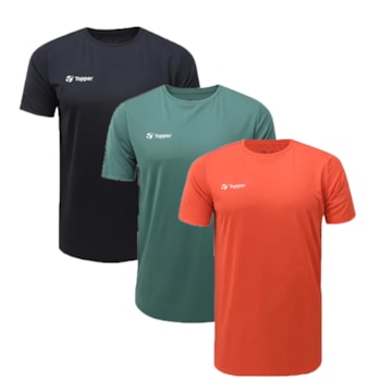 Kit 3 Camisetas Topper Sky Feeling Masculina