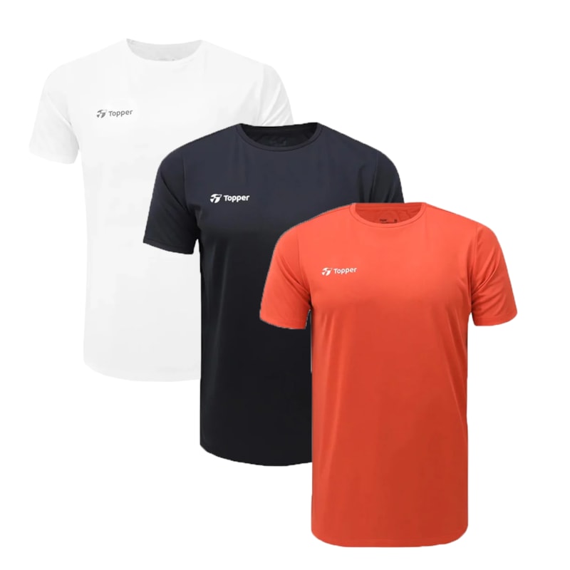 Kit 3 Camisetas Topper Sky Feeling Masculina