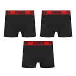 Kit 3 Cuecas Boxer Puma Active Masculino