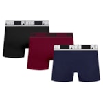 Kit 3 Cuecas Boxer Puma Cotton Masculina