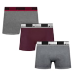 Kit 3 Cuecas Boxer Puma Cotton Masculina