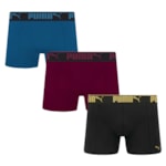 Kit 3 Cuecas Boxer Puma Microfibra Masculino