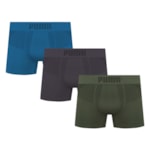 Kit 3 Cuecas Boxer Puma Sem Costura Masculino