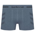 Kit 3 Cuecas Boxer Selene Sem Costura Mescla Masculino