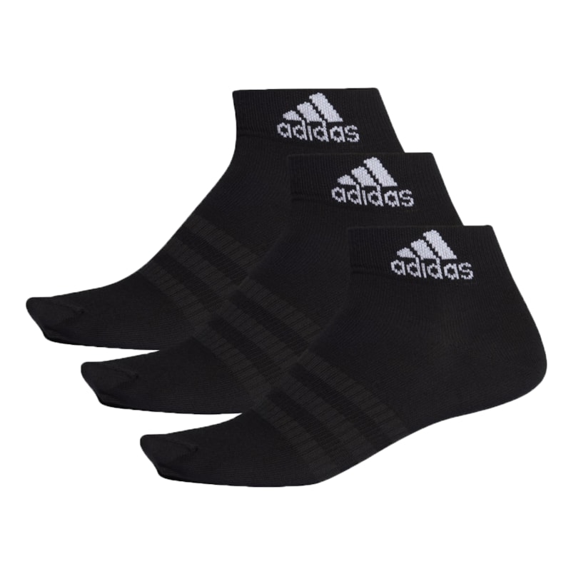 Kit 3 Pares de Meias Adidas Ankle Unissex