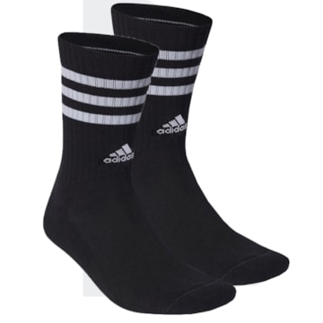 Kit 3 Pares De Meias Adidas Cano Alto 3 Stripes Unissex