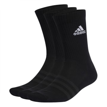 Kit 3 Pares de Meias Adidas Cushioned Crew Unissex