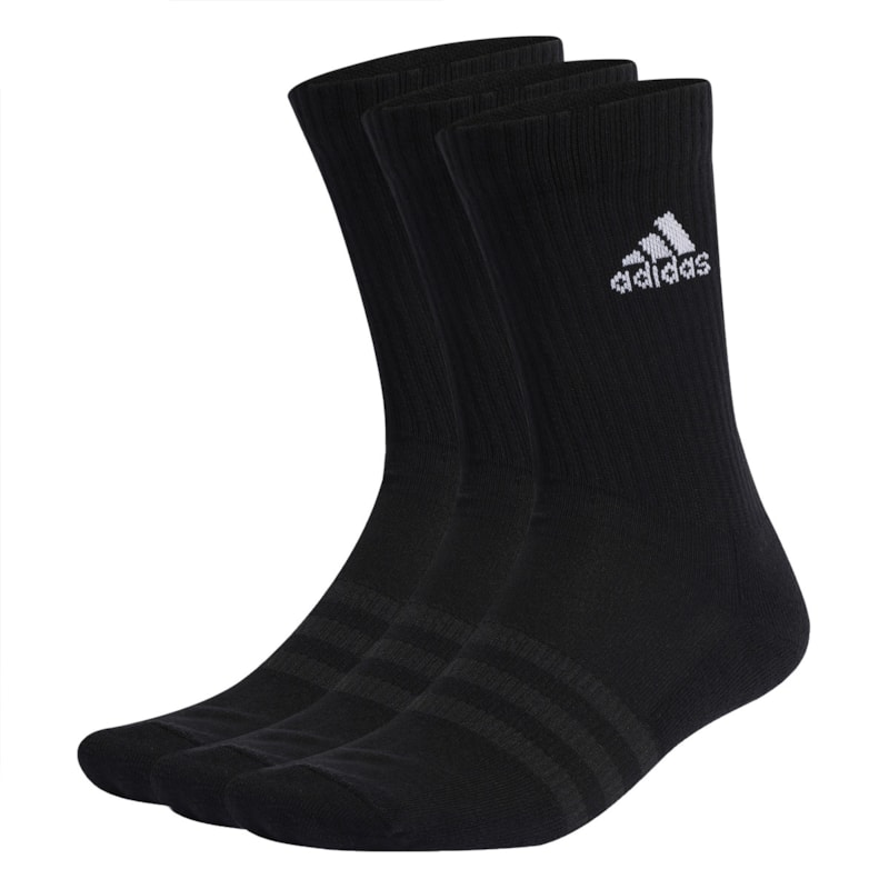 Kit 3 Pares de Meias Adidas Cushioned Crew Unissex