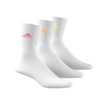 Kit 3 Pares de Meias Adidas Logo Cano Alto