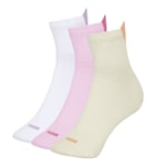 Kit 3 Pares De Meias Puma Esportiva Cano Médio Feminina